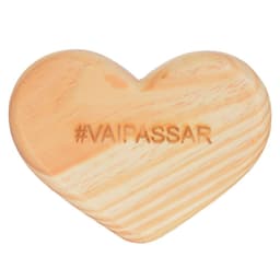 Tábua de Madeira Natural Coração D'Rossi