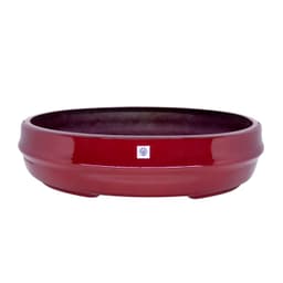 Vaso Bacia Decorativo Osaka Vermelho Lira G 16x65x52 cm - D'Rossi