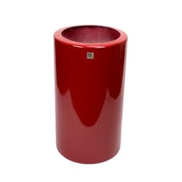 Vaso Decorativo Cilindro Vermelho Lira 70x34x34 cm - D'Rossi