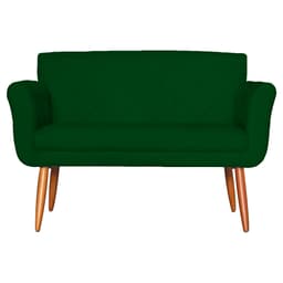 Namoradeira Decorativa Isabela Pés Palito Suede Verde - DS Estofados
