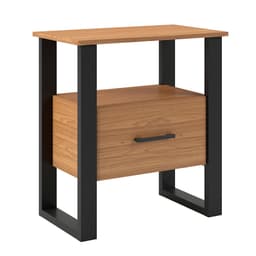 Mesa de Cabeceira Barry 1 Gaveta Freijó e Preta