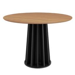 Mesa de Jantar Redonda Brianna Freijó e Preta