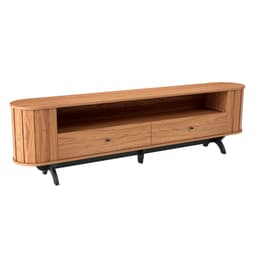 Rack Desiré 2 GV Freijó e Preto 220 cm