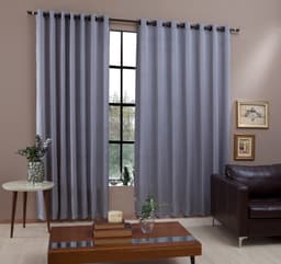 Cortina Amsterdam Para Sala e Quarto 3,00M X 2,60M Decorella - Cinza