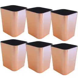 Kit 6 Porta Objetos Caneta Lápis Organizador Mesa Escritório