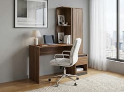 Escrivaninha com Armário Morada 1 PT 1 GV Amendola e Grafito