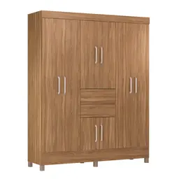 Guarda-Roupa Casal Munique 8 Portas 2 Gavetas Amêndola