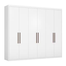 Guarda-Roupa Casal Sumatra 6 Portas 3 Gavetas Branco