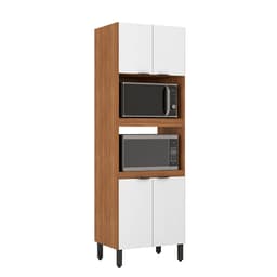 Paneleiro Duplo Forno Firenze 4 Portas Amendola e Branco