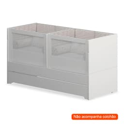 Berço Gêmeos Multifuncional Sol e Mar Branco