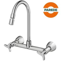 Misturador de Parede Docol para Cozinha Nova Trio, Cromado