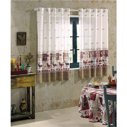 Cortina de Cozinha Athenas estampada modelo Olga Estela Dohler