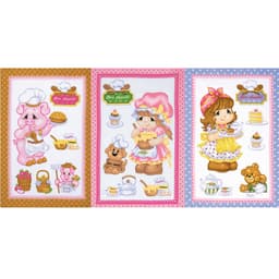 Kit Pano de Copa Retangular Prata Happy Kitchen 3 peças