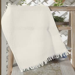 Kit Toalha de Lavabo Felpudo Liso Capri II para Bordar Marfim 2 peças Dohler