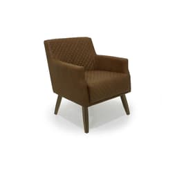 Poltrona Diva Revestimento Sintético Marrom