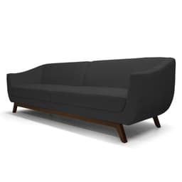 Sofá Atenas 3 Lugares 210cm C05 Corino Preto - Domi
