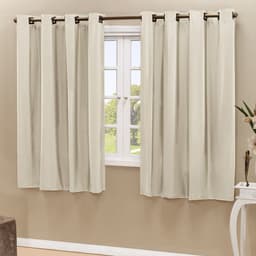 Cortina Blackout PVC Bege Corta Luz 2,80m X 2,30m