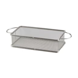 Cesta Retangular para Alimentos Fry Aço Inox Cinza