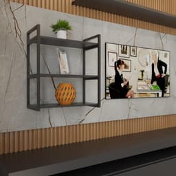 Nicho estilo industrial prateleira sala prateleira de parede suporte para prateleira industrial suporte suspensa