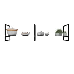 Prateleira Suspensa Industrial Teto Cozinha nichos para cozinha nicho industrial nichos para cozinha prateleira