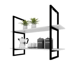 Prateleira Suspensa Teto Cozinha prateleira branca nicho industrial nichos para cozinha nichos para cozinha