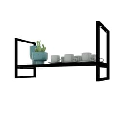 Prateleira Suspensa Teto Cozinha suporte industrial nicho industrial nichos para cozinha prateleira industrial suspensa