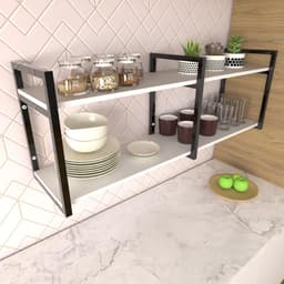 Prateleira cozinha nichos cozinha branco suporte industrial carrinho moderno suspenso madeira