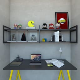 Prateleira estante estilo Industrial escritório prateleira para quarto prateleira para quarto estante de parede