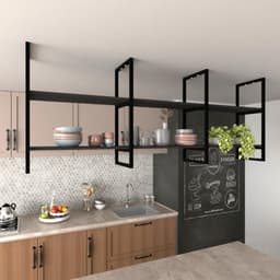 Prateleira industrial cozinha suporte para prateleira industrial nicho industrial nichos para cozinha suporte