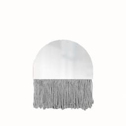 Espelho Decorativo Half Bangs Cinza 27 cm