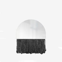 Espelho Decorativo Half Bangs Preto 27 cm