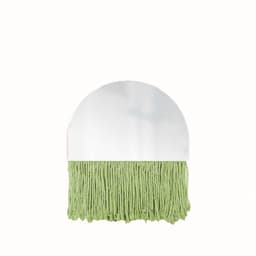 Espelho Decorativo Half Bangs Verde Limão 27 cm