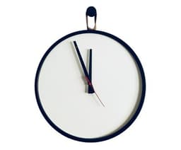 Relogio Short Strip Preto Alça Caramelo Mostrador Branco 40 cm