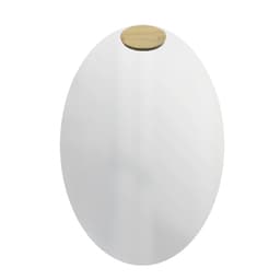 Espelho Decorativo Aplique Oval Pinus 60x40cm Oval