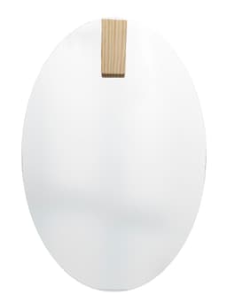 Espelho Decorativo Aplique Retangular Pinus 60x40cm Oval