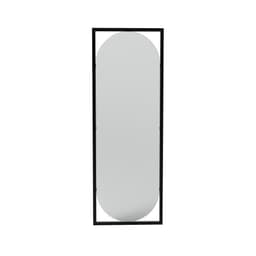 Espelho Decorativo Float Preto 123x43cm Oblongo