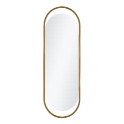 Espelho Decorativo Glam Dourado 153x43cm Oblongo
