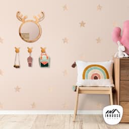 Espelho Decorativo Infantil 43x44cm Pinus Alce