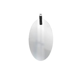 Espelho Decorativo Life Alça Preta Oval 60X40 Cm
