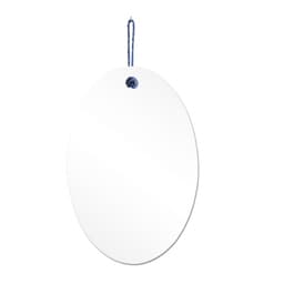 Espelho Decorativo Lina Alça Sisal Mirtilo 60x40 cm Oval
