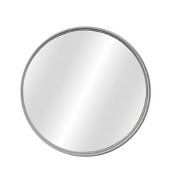 Espelho Decorativo Lua Nova Interno Cinza 50 cm Redondo