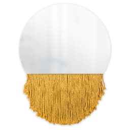 Espelho Decorativo Moon Bangs Mostarda 38cm