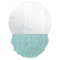 Espelho Decorativo Moon Bangs Verde Água 38cm