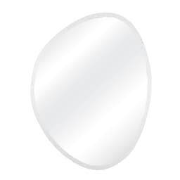 Espelho Decorativo Orgânico Branco 35x50 Cm