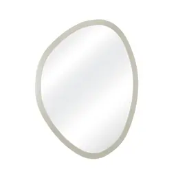 Espelho Decorativo Orgânico Branco 43X58 Cm