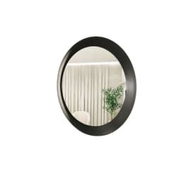 Espelho Decorativo Paella Preto 60 cm Redondo