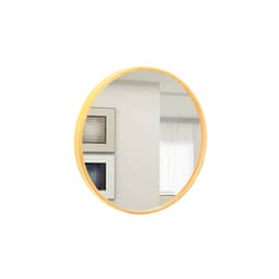Espelho Decorativo Round Externo Amarelo 60 cm Redondo
