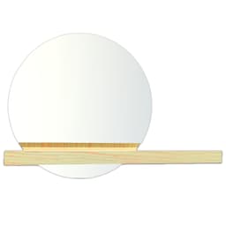 Espelho Decorativo Shelf Pinus 40 cm Redondo