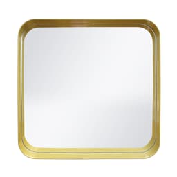 Espelho Decorativo Urban Dourado 50x50cm Quadrado Cantos