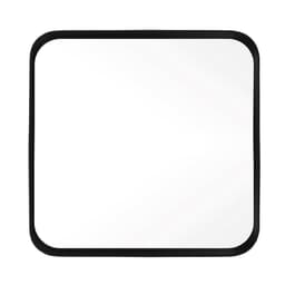 Espelho Decorativo Urban Preto 50x50cm Quadrado Cantos